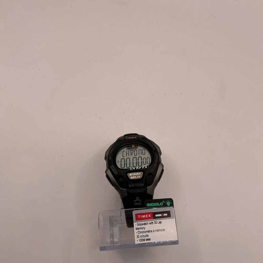 Timex Ironman Triathlon Digital Watch Mens 30-Lap Indiglo WR100M T5E901 Alarm